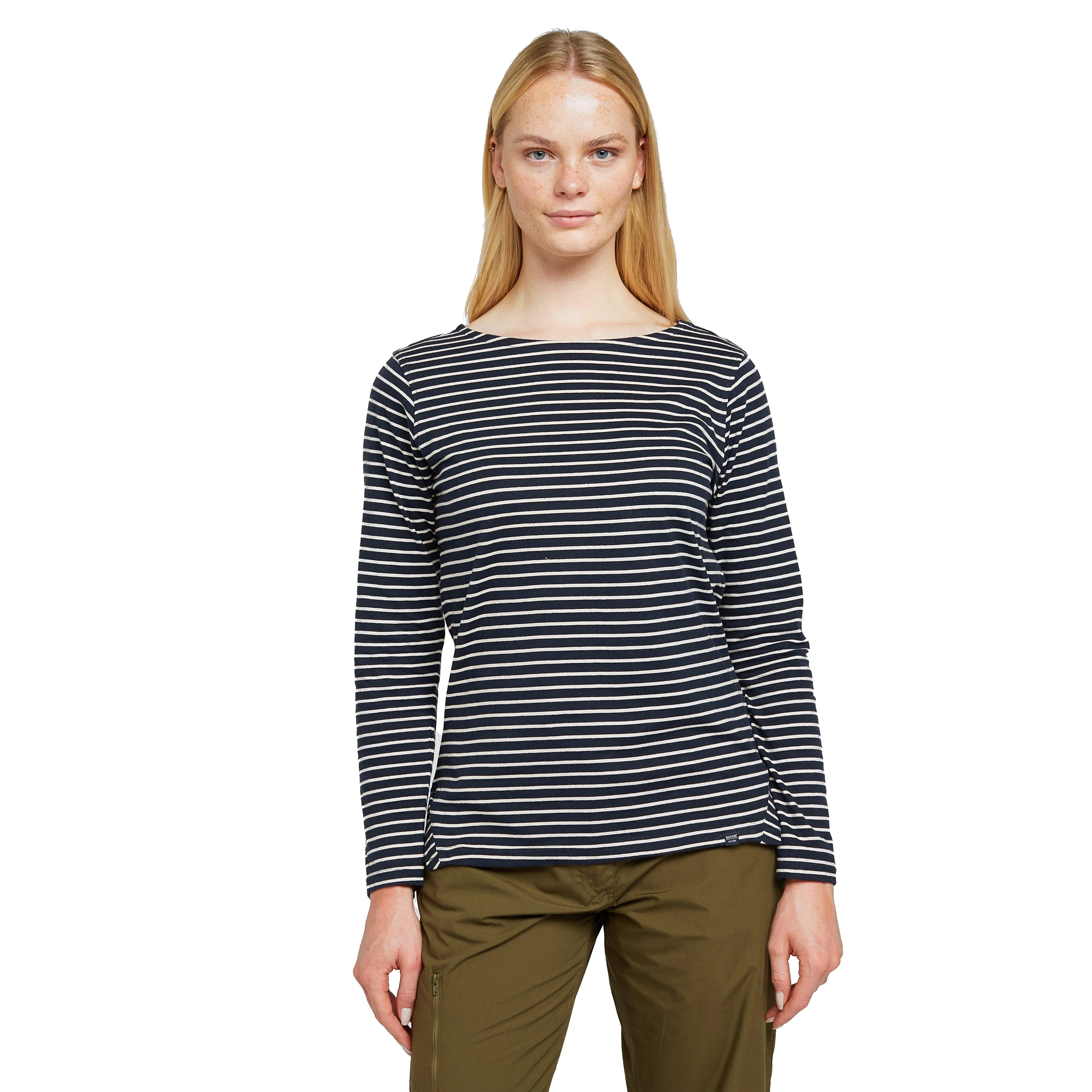 Women's Fernanda Long Sleeve Top Navy White Stripe - Image 7