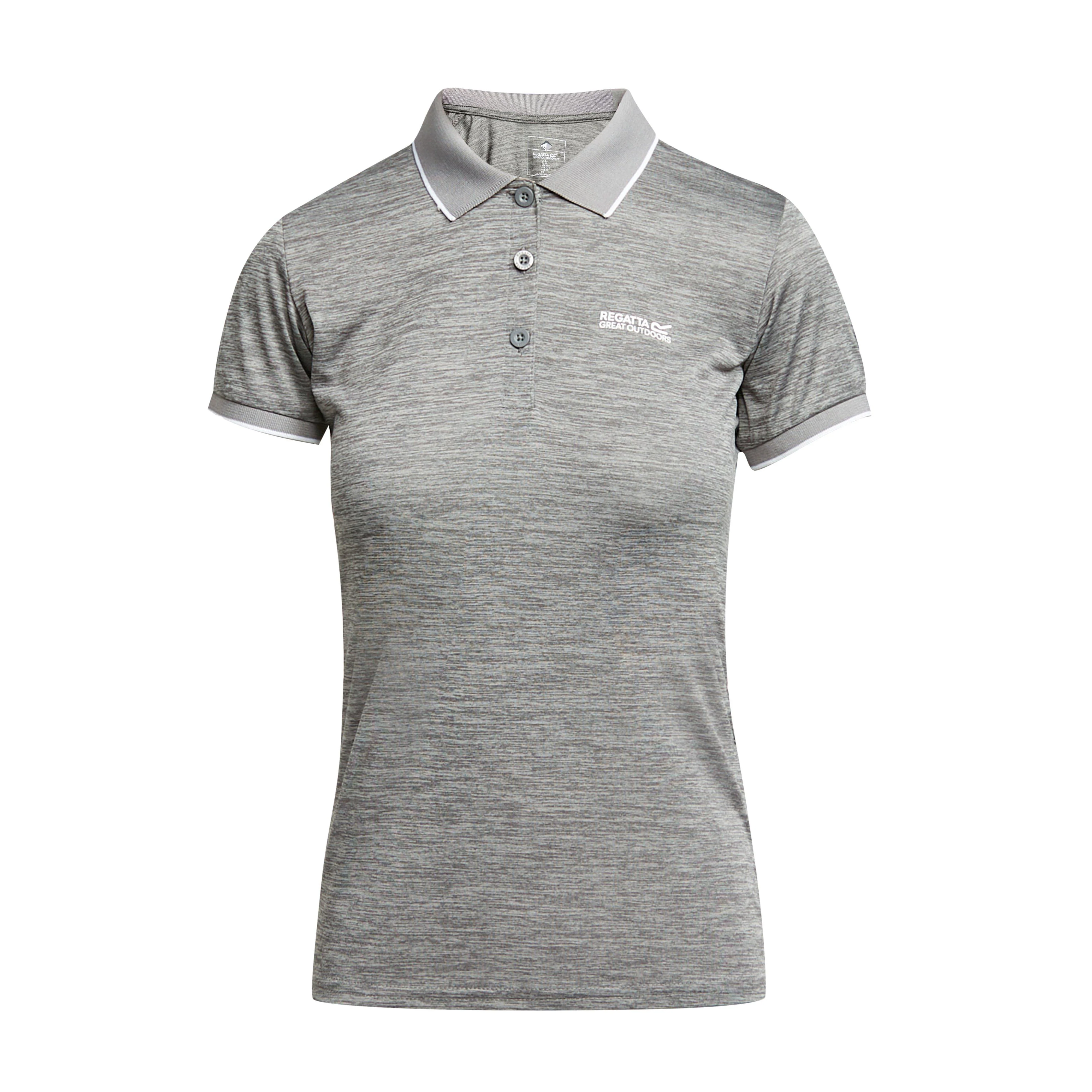 Womens Remex II Active Polo Shirt Grey - Image 5