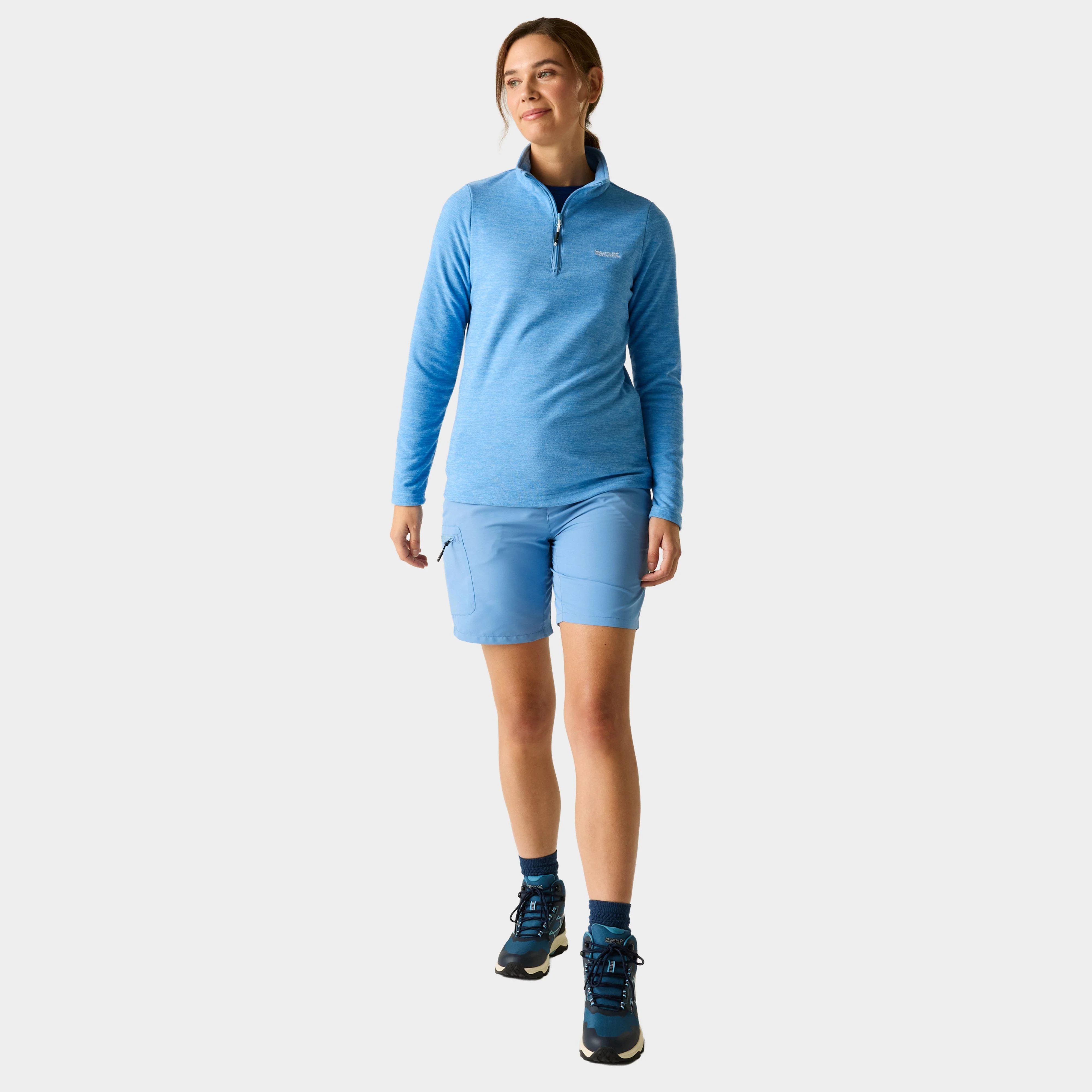 Women’s Sweethart Half Zip Fleece Blue - Image 3