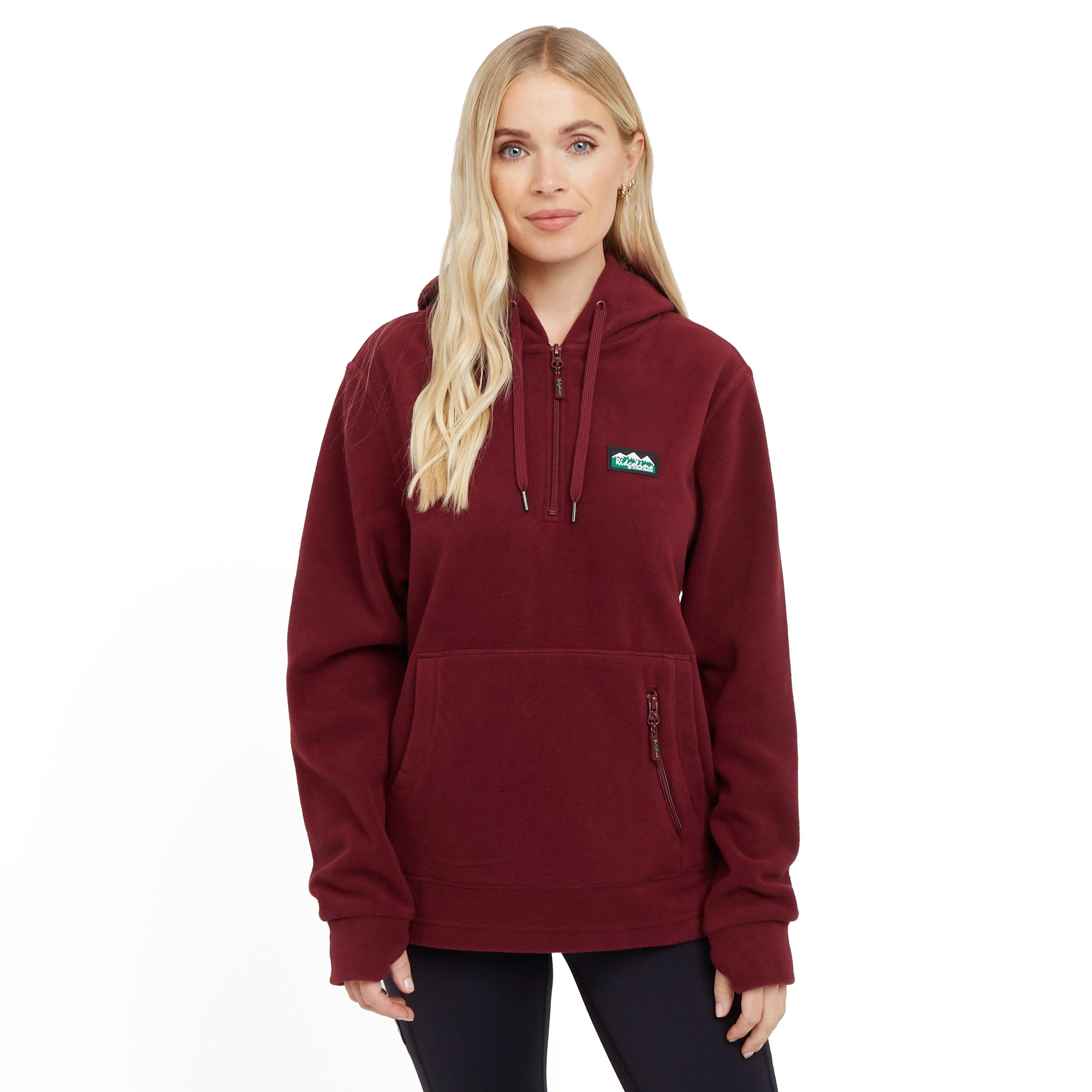 Womens Ballistic Fleece Hoodie Winter Berry - Image 10