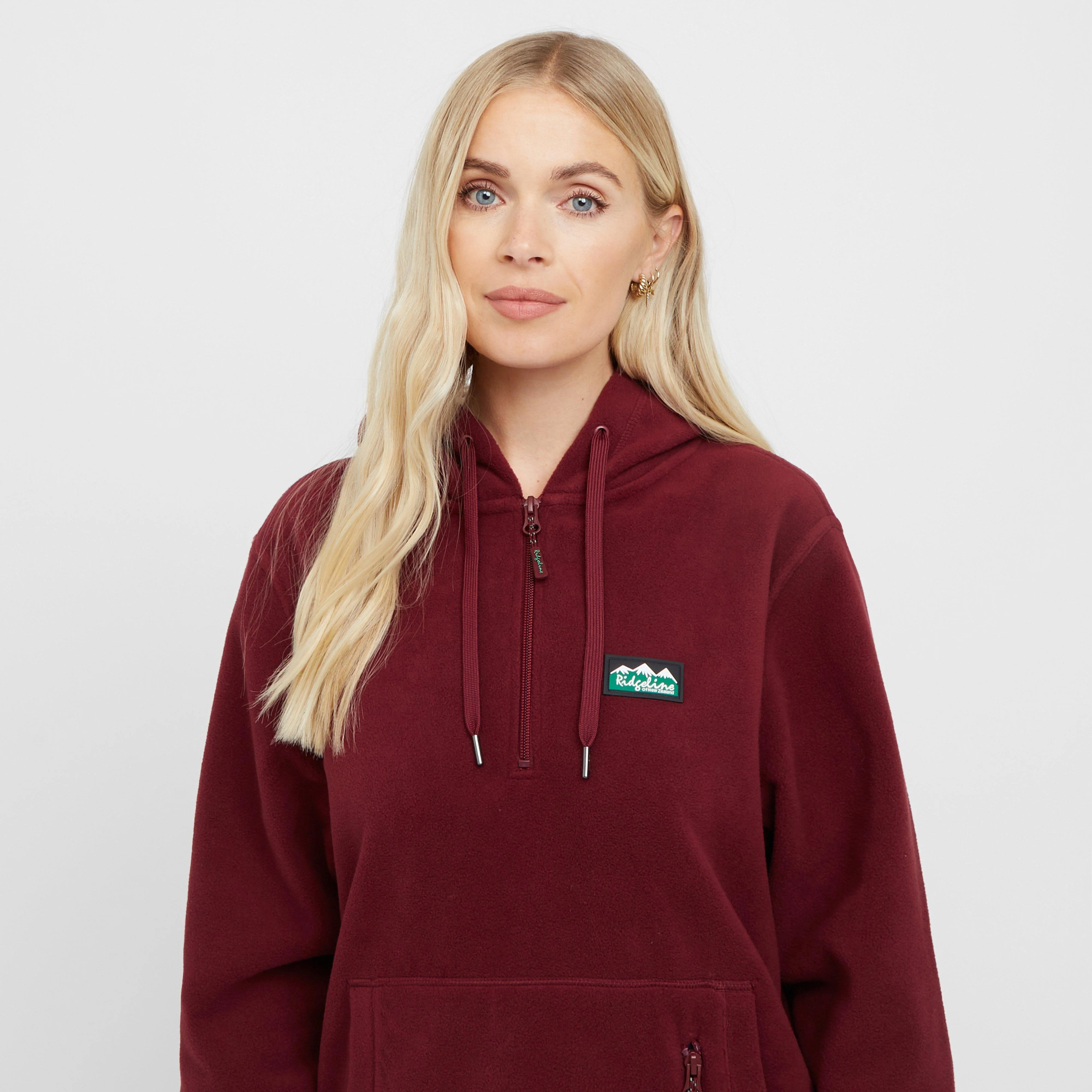 Womens Ballistic Fleece Hoodie Winter Berry - Image 6