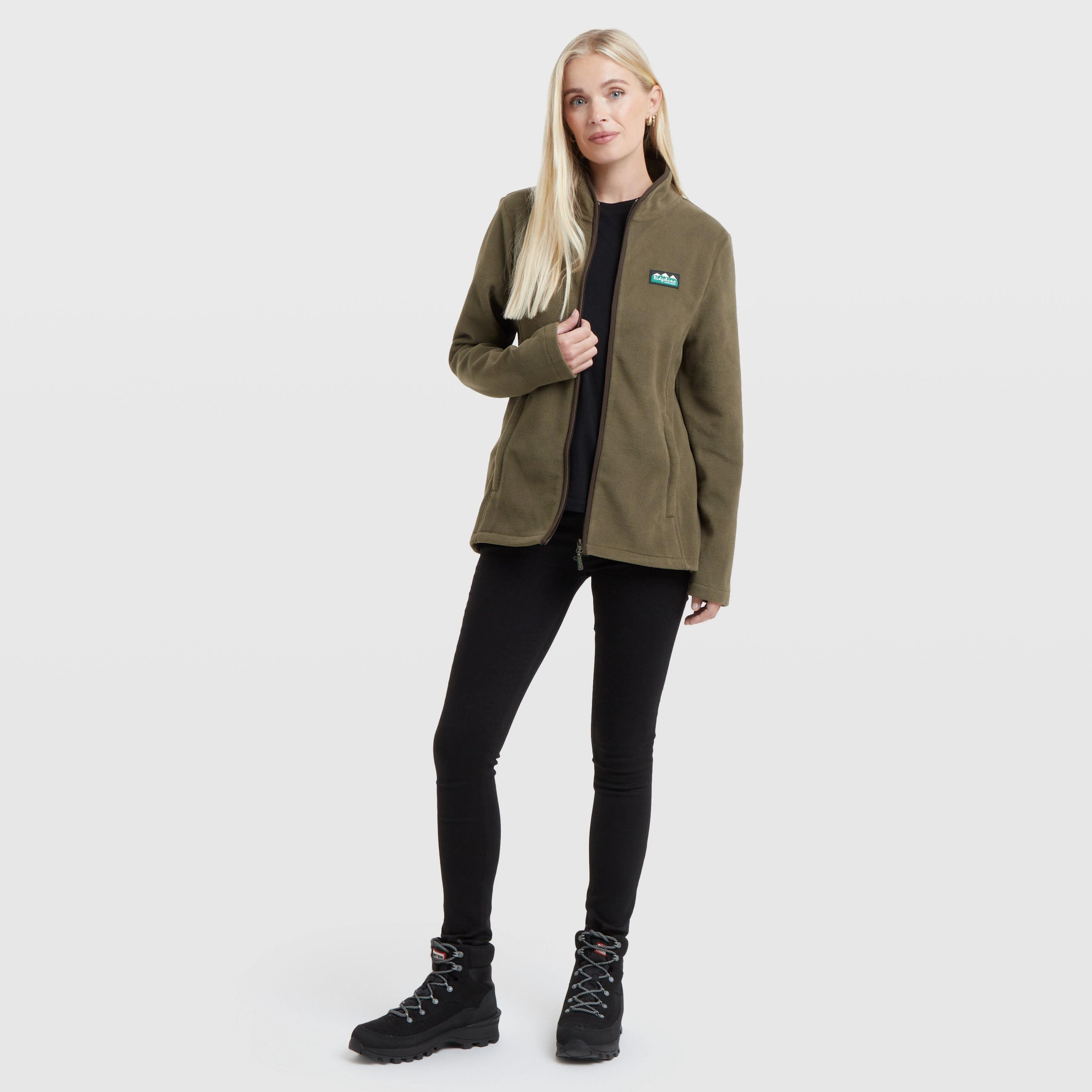 Women's Brenna Fleece Jacket Dark Green - Image 3