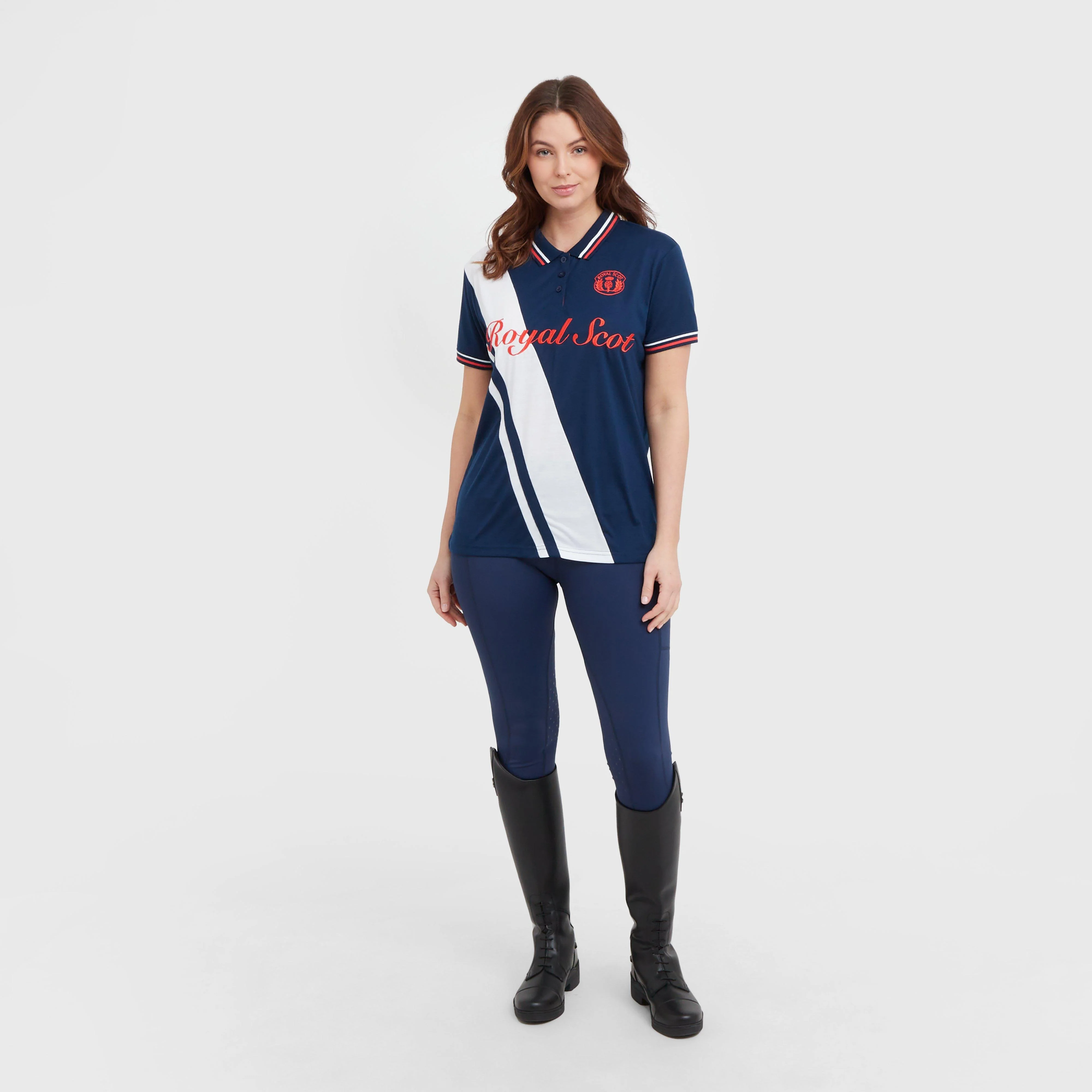 Womens Evelyn Lightweight Polo Navy - Image 3