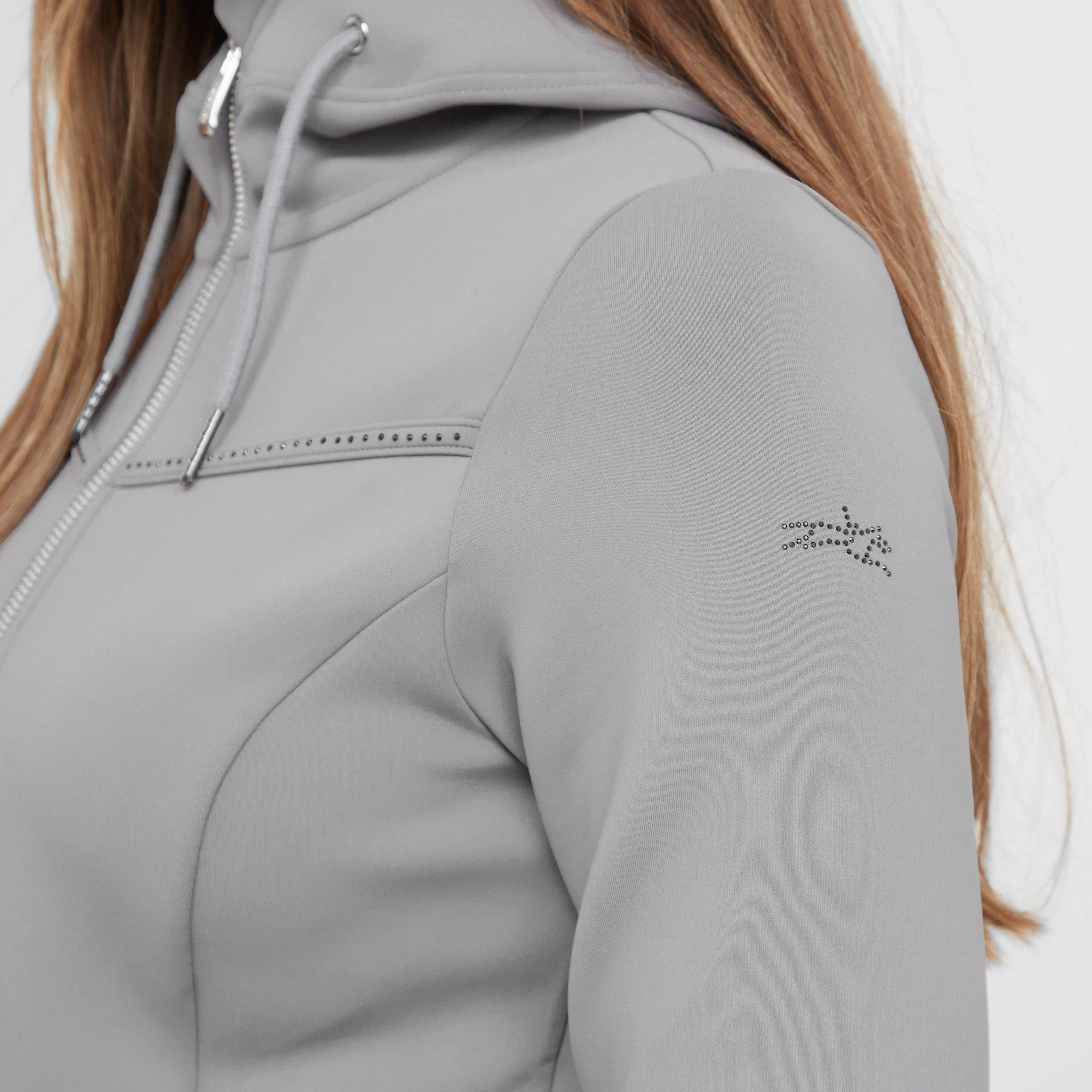 Womens Flora Zip Jacket Sate Grey - Image 5