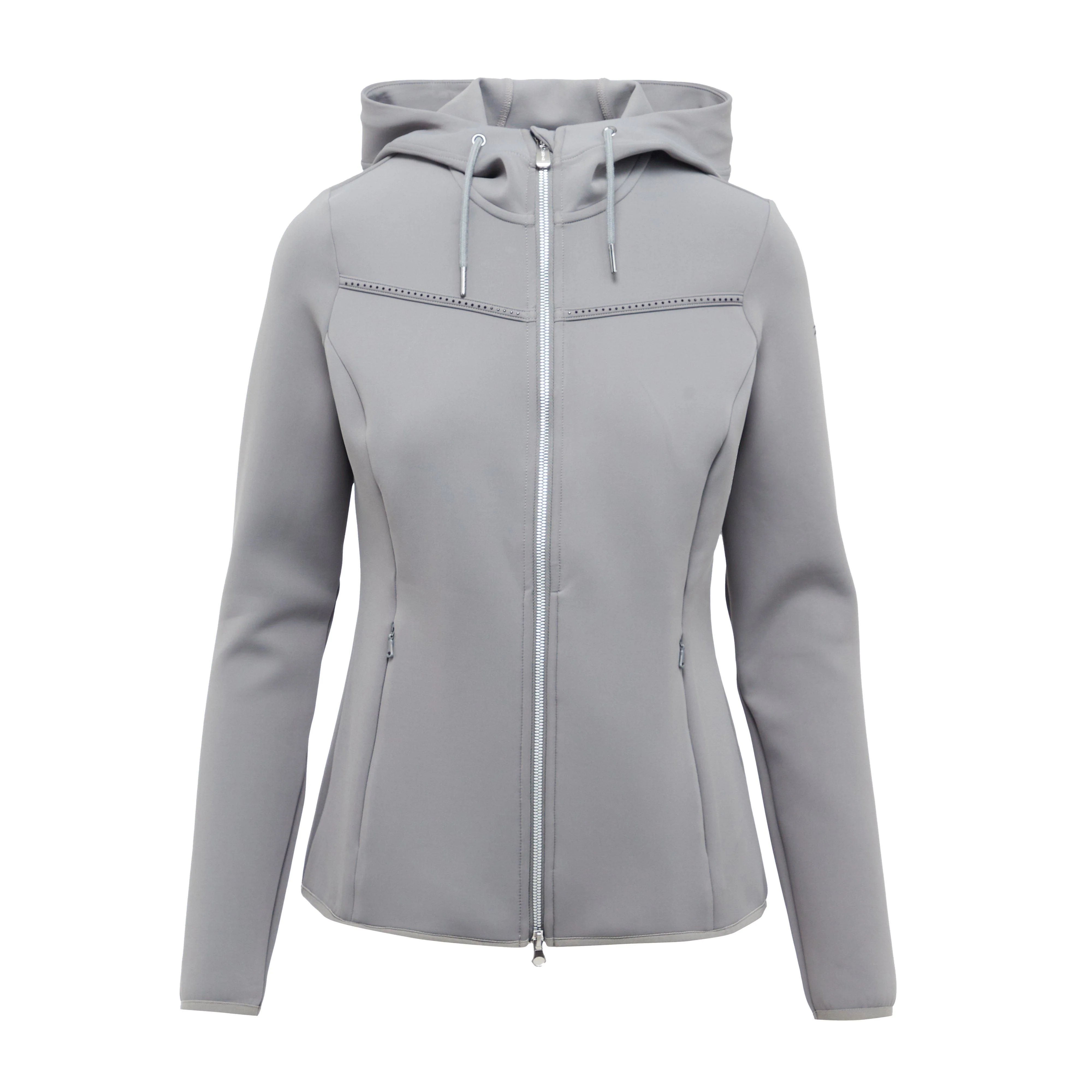 Womens Flora Zip Jacket Sate Grey - Image 8