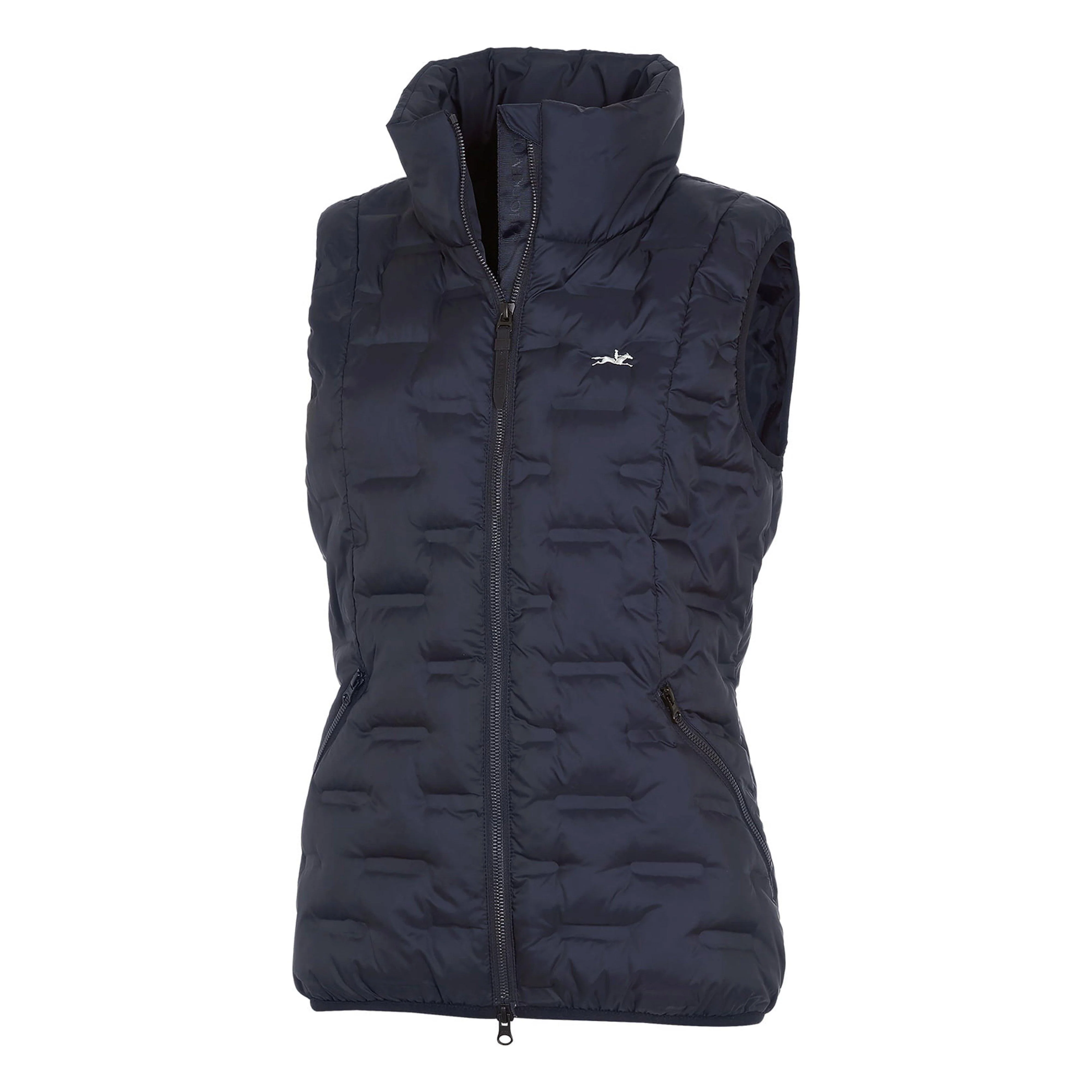 Womens Rose Quilted Gilet Blue Night - Image 2