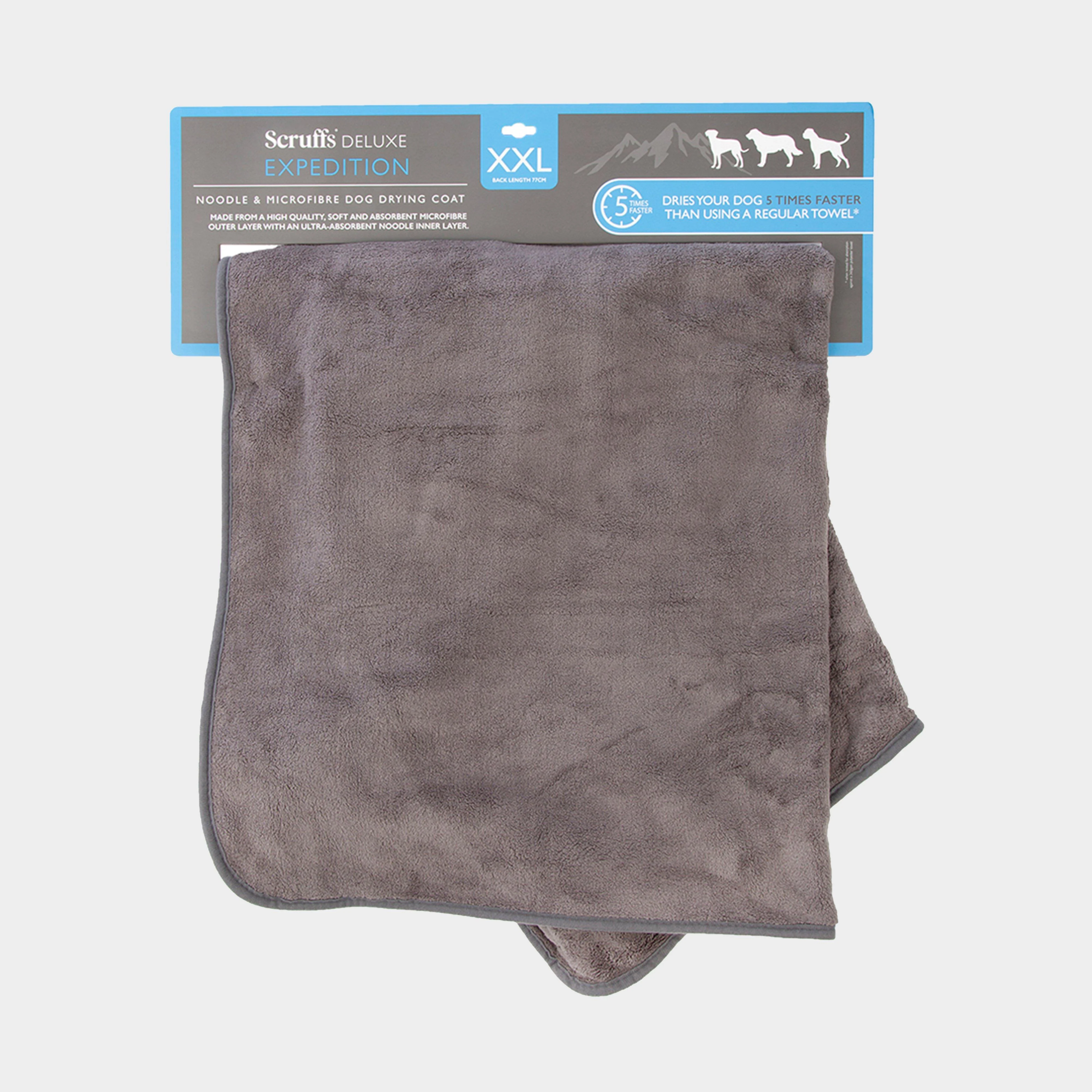 Expedition Deluxe Noodle & Microfibre Dog Drying Coat Storm Grey XXL - Image 2