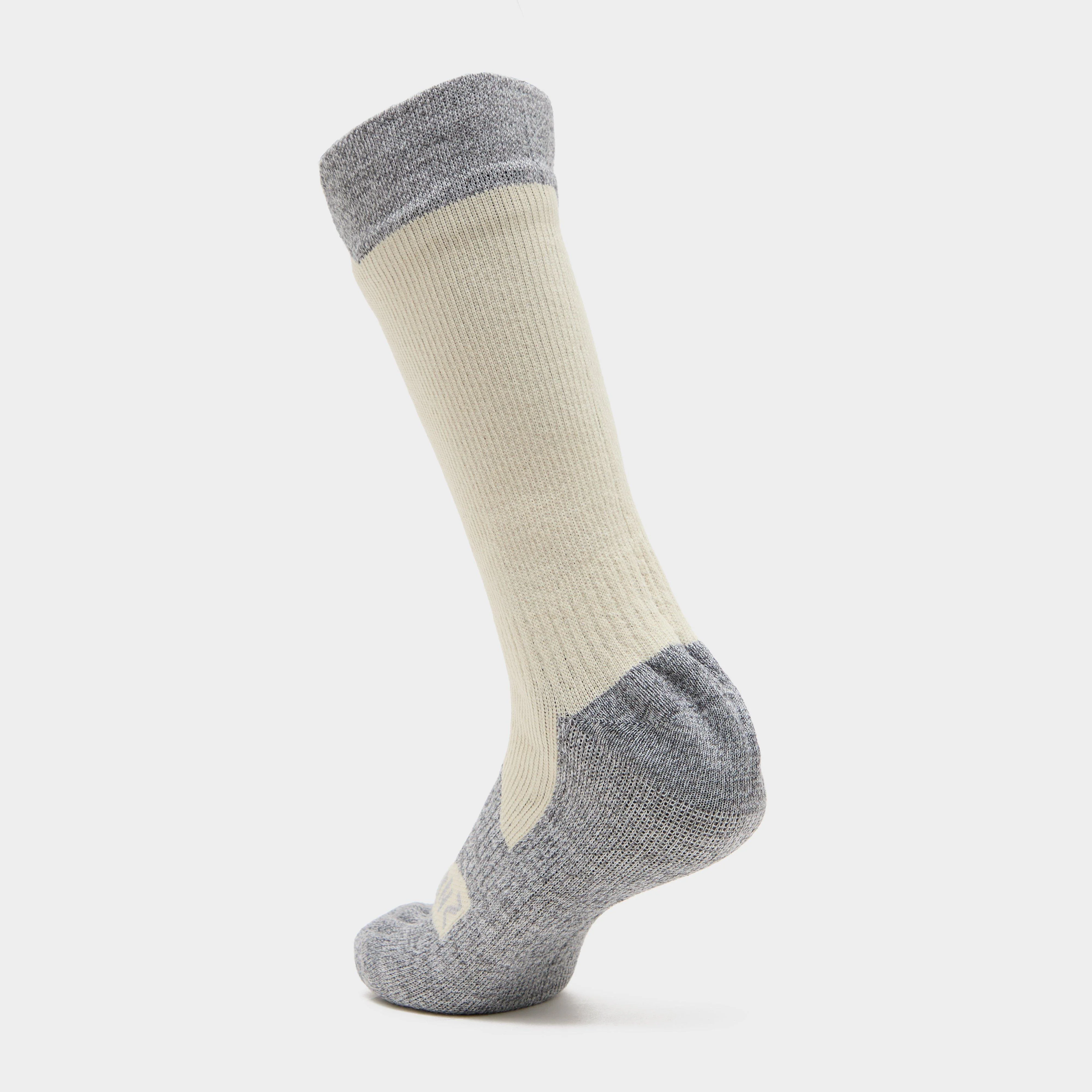 Raynham AQUASEALZ™ Waterproof All Weather Mid Length Socks Cream/Grey Marl - Image 2