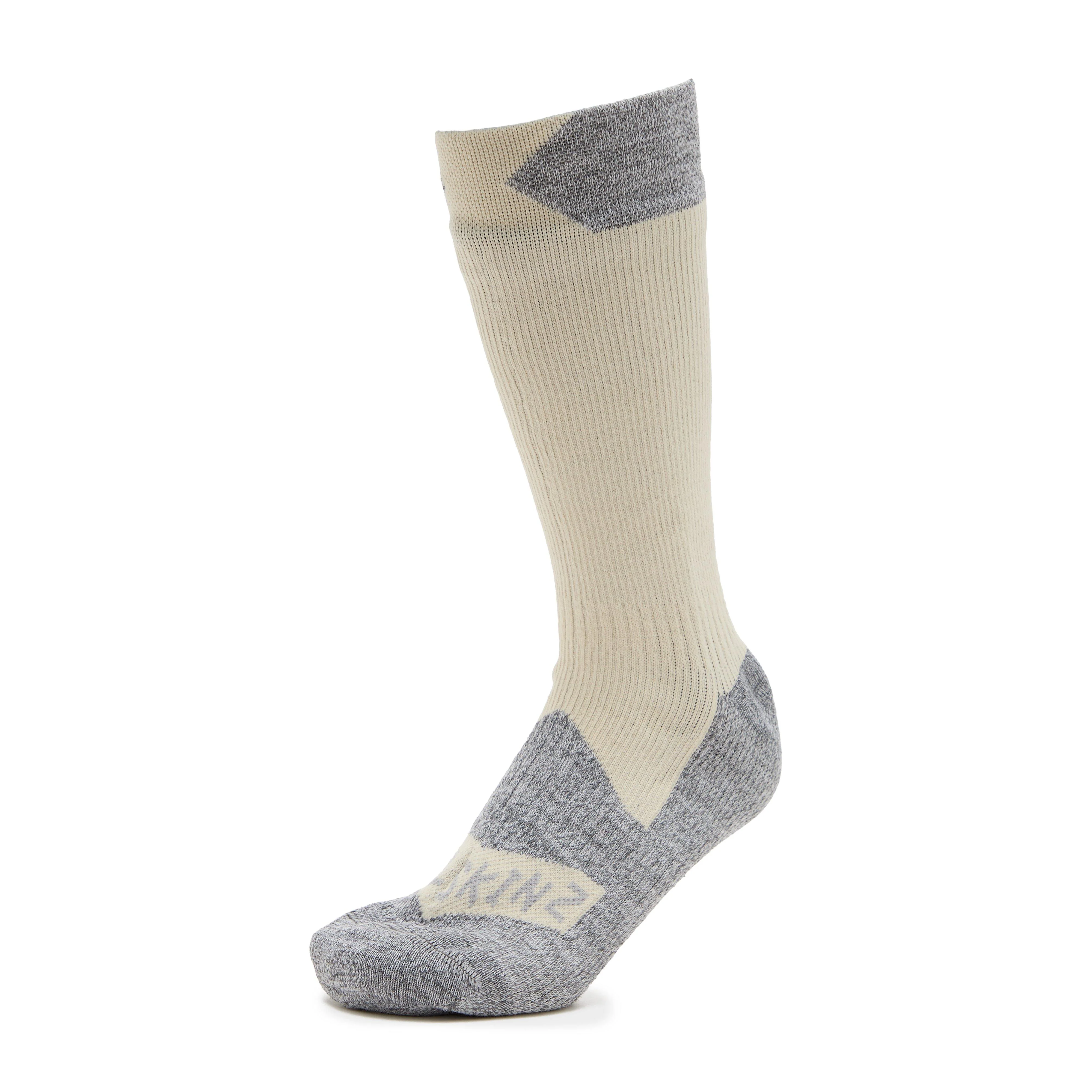 Raynham AQUASEALZ™ Waterproof All Weather Mid Length Socks Cream/Grey Marl - Image 6