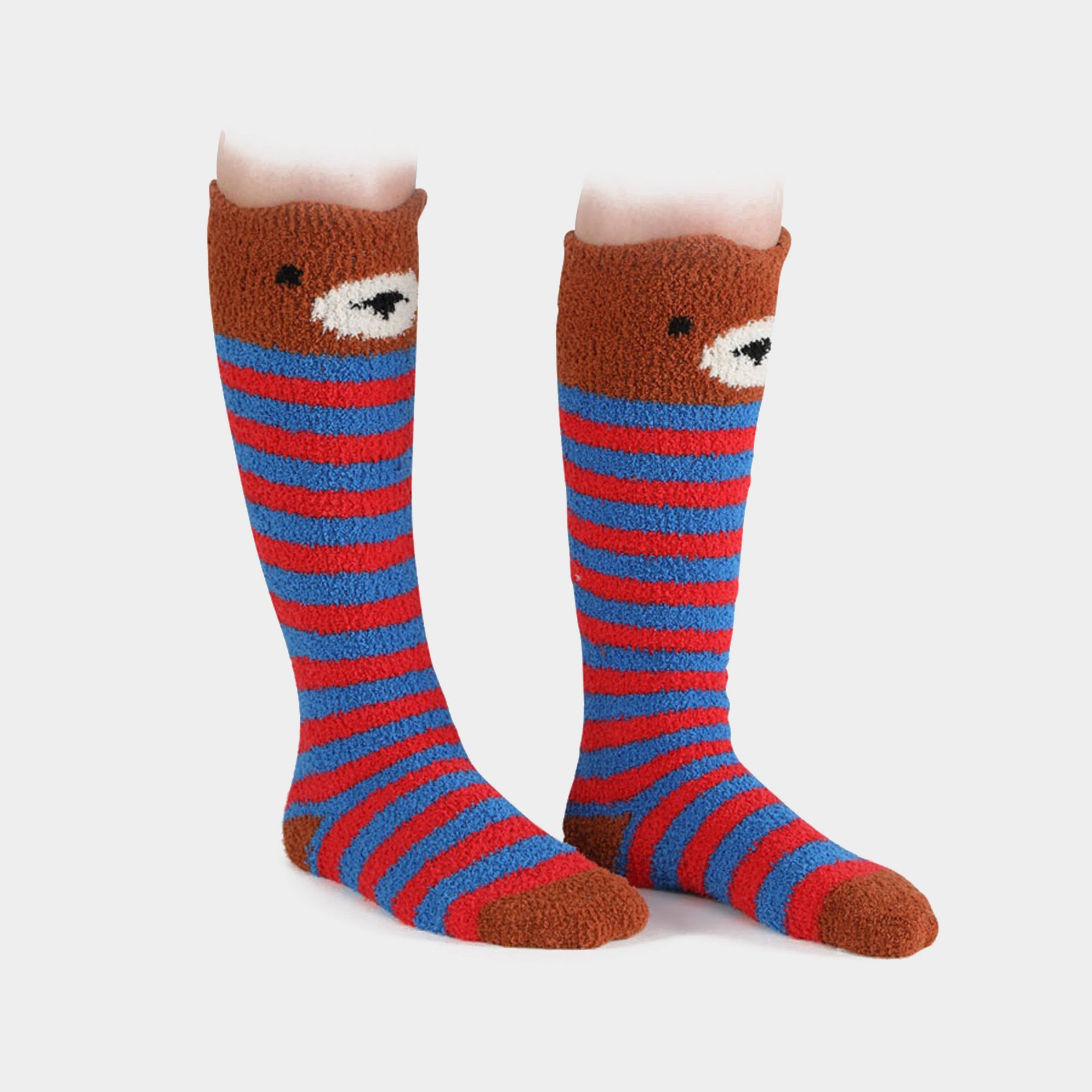 Childrens Fluffy Socks Bear