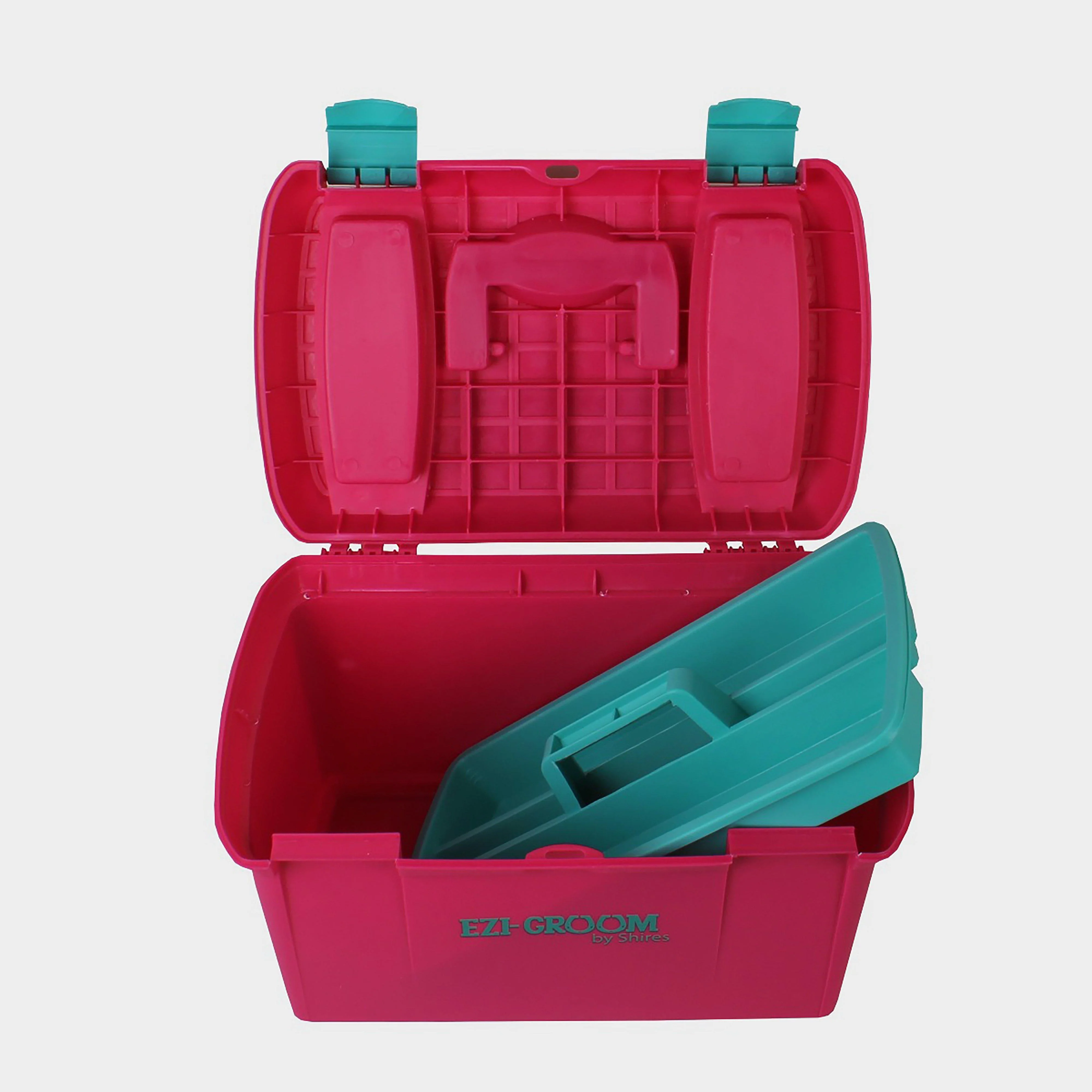 Ezi-Groom Two Tone Tack Box Bright Pink - Image 2