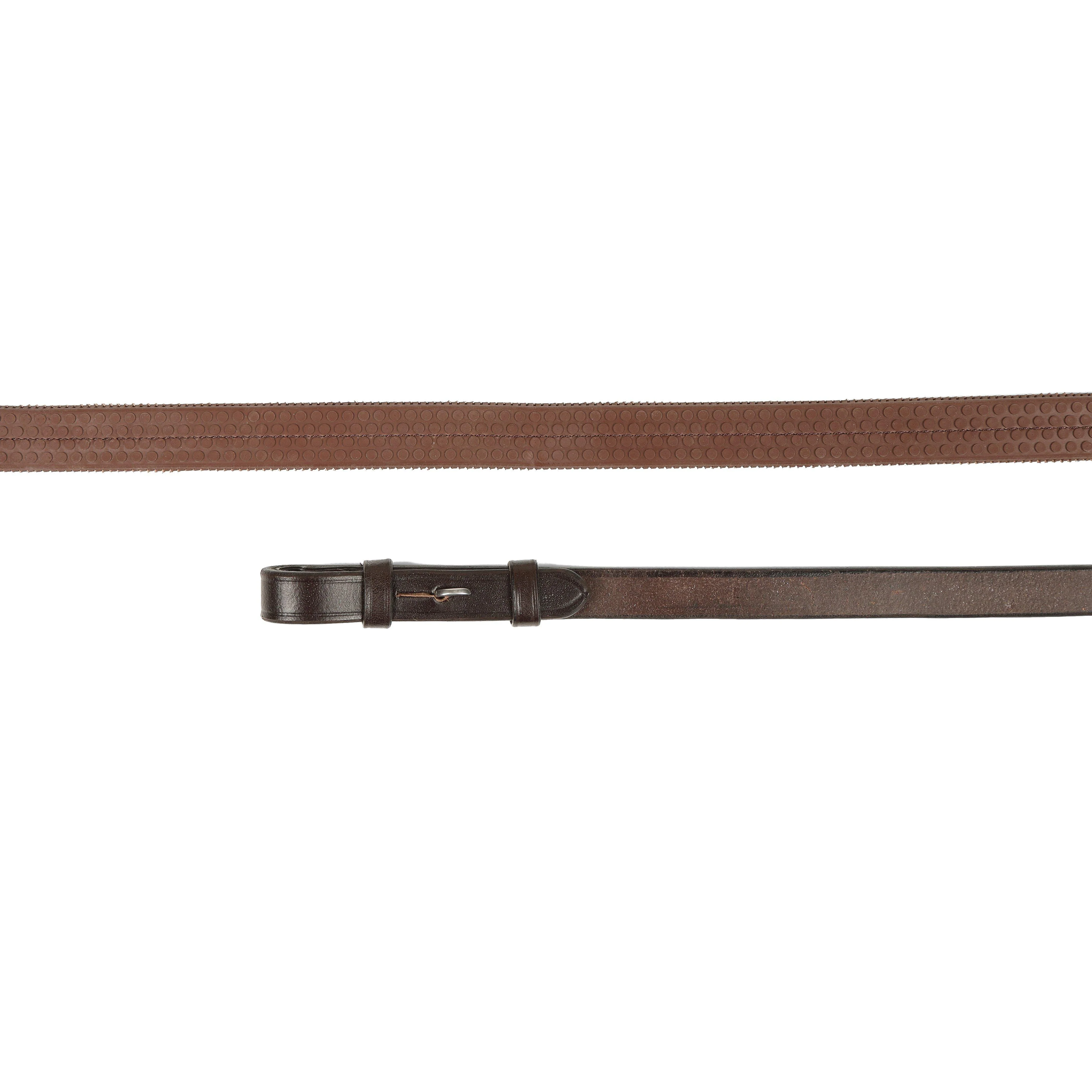 GARA Rubber Covered Reins Havana - Image 3