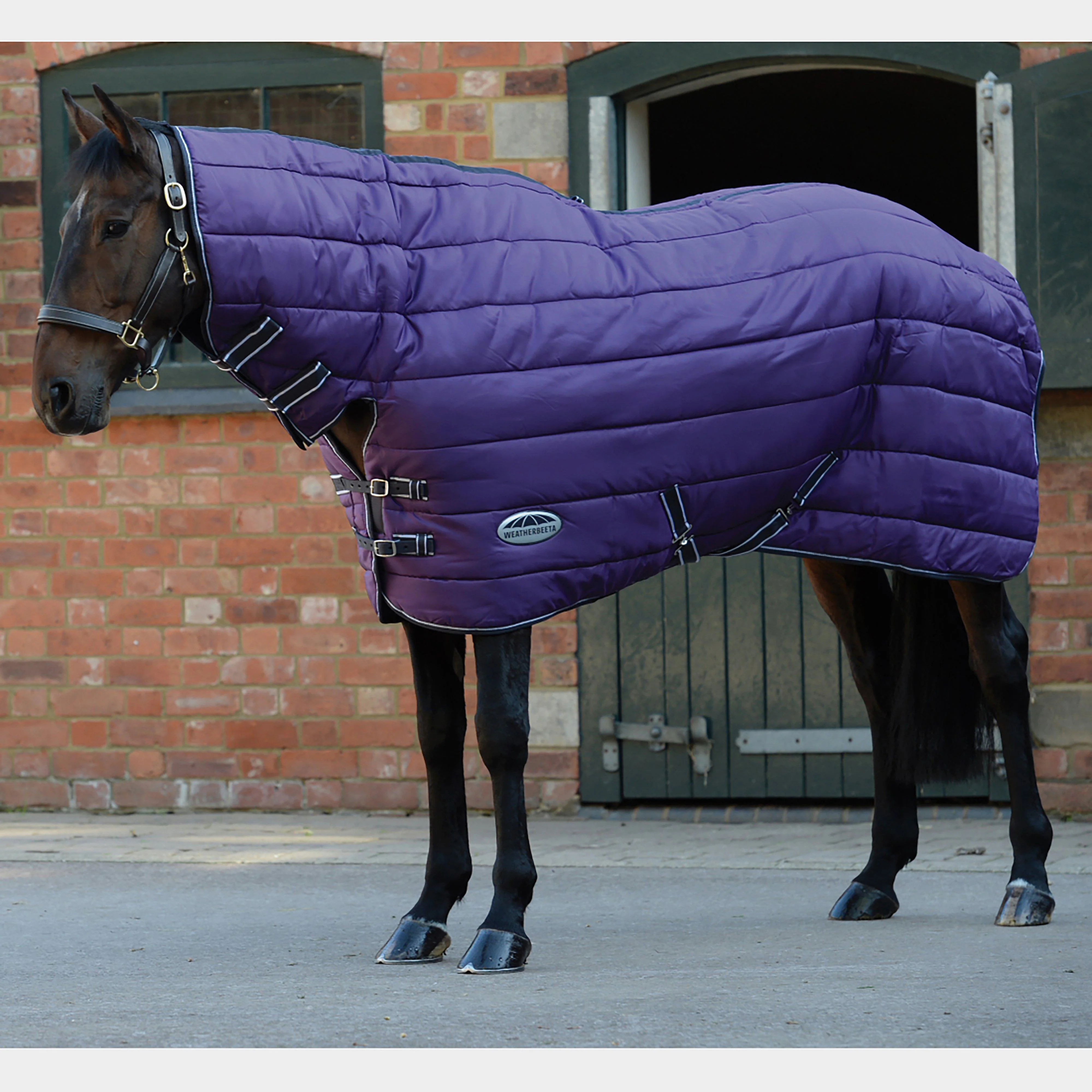 ComFiTec 210D Channel Quilt 400g Heavyweight Combo Neck Stable Rug Purple/Black