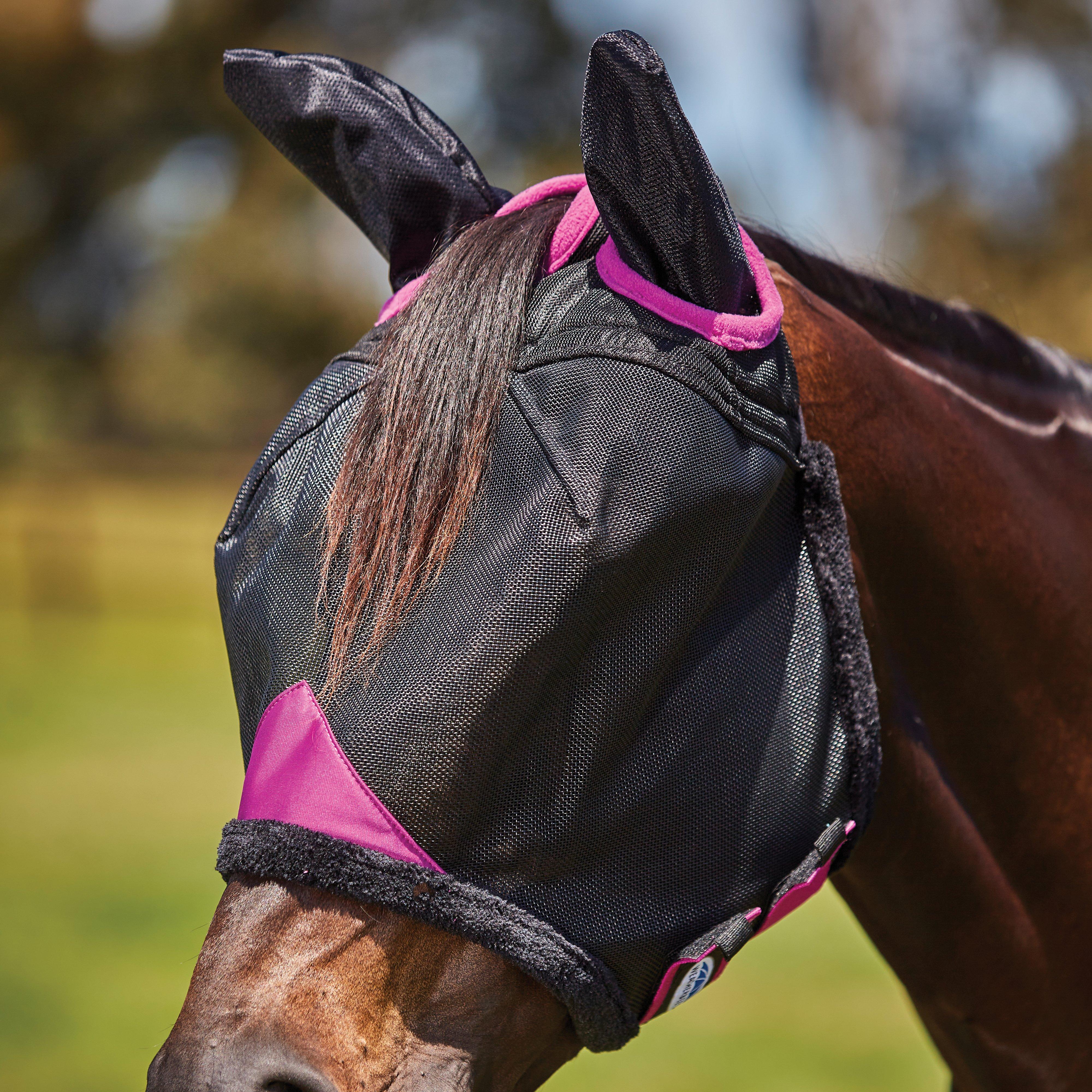 ComFiTec Deluxe Durable Mesh Mask With Ears Black/Purple - Image 8