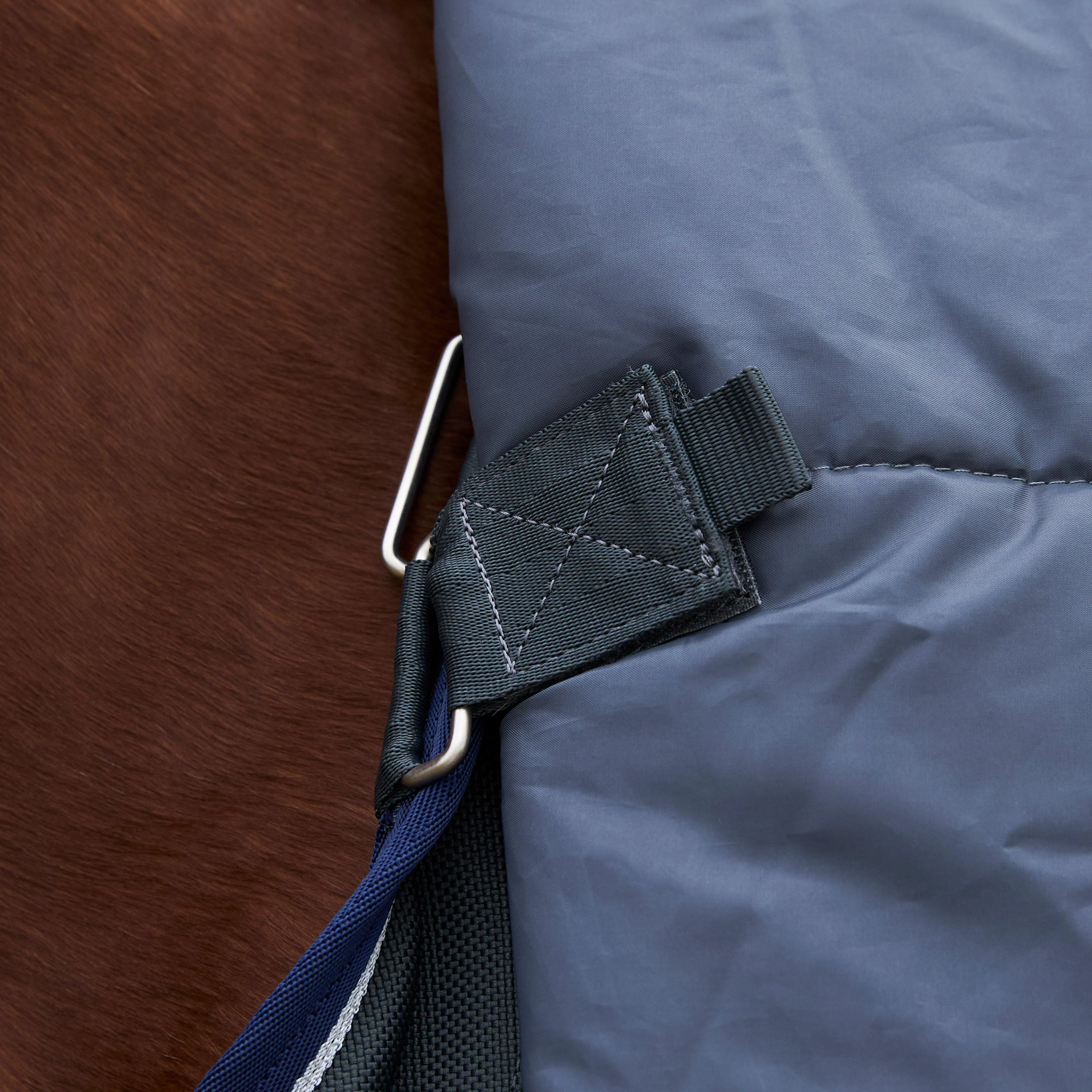 ComFiTec Ultra Detach-A-Neck 100g Medium/Light Weight Turnout Rug Charcoal - Image 7