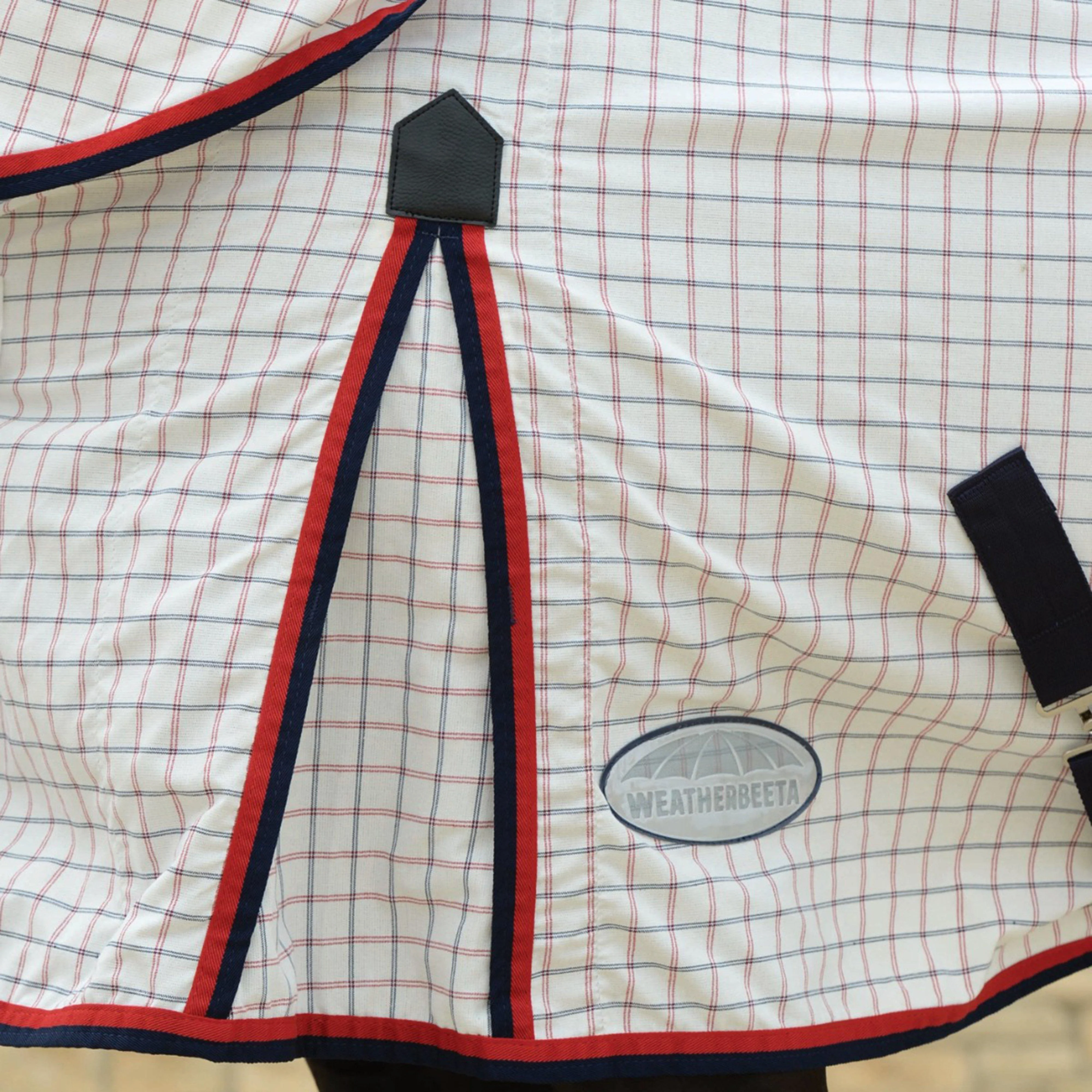 Summer Sheet Lite III Combo Neck Rug White/Navy/Red - Image 6