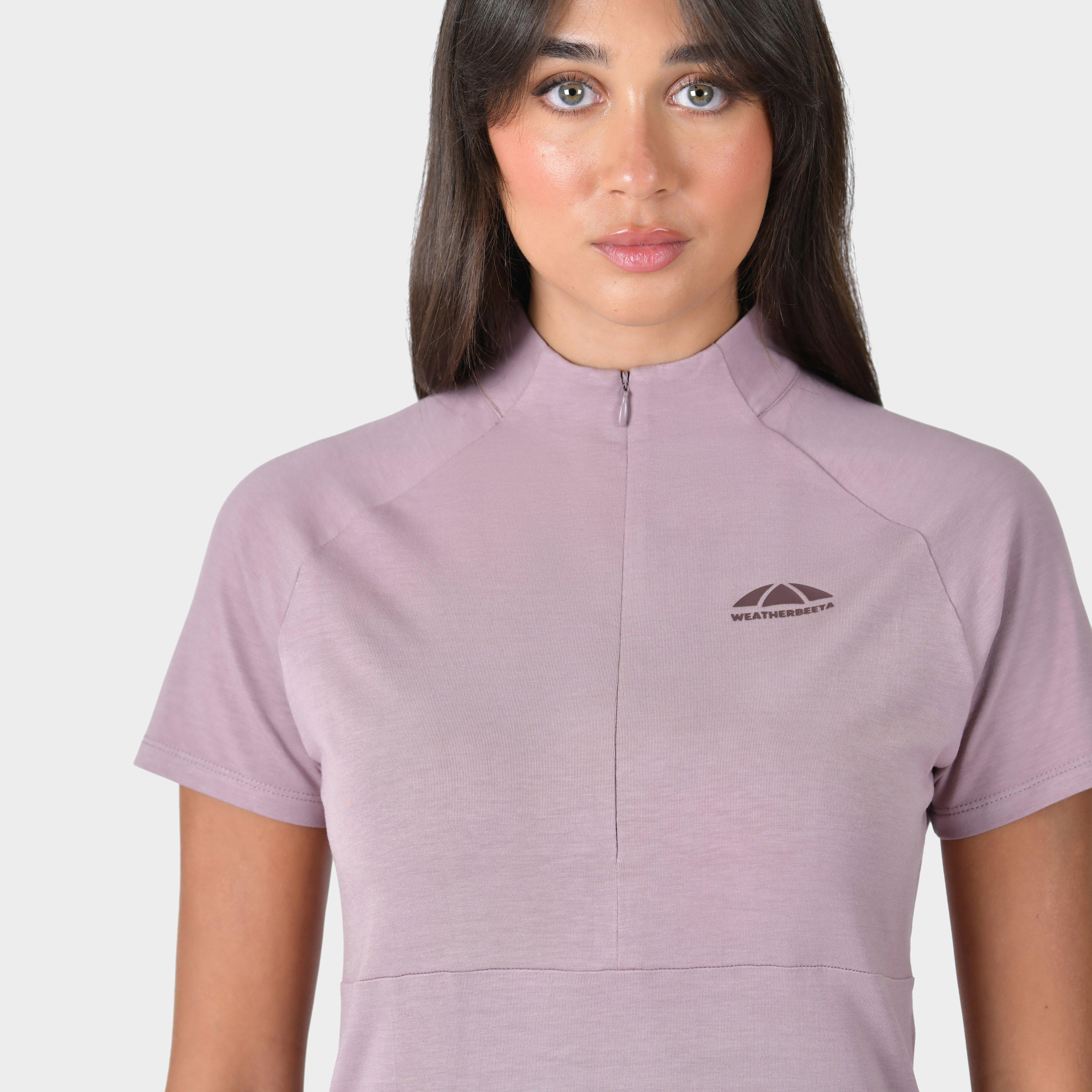 Women's Bamboo Short Sleeve Performance Base Layer | Burnished Lilac - Image 4