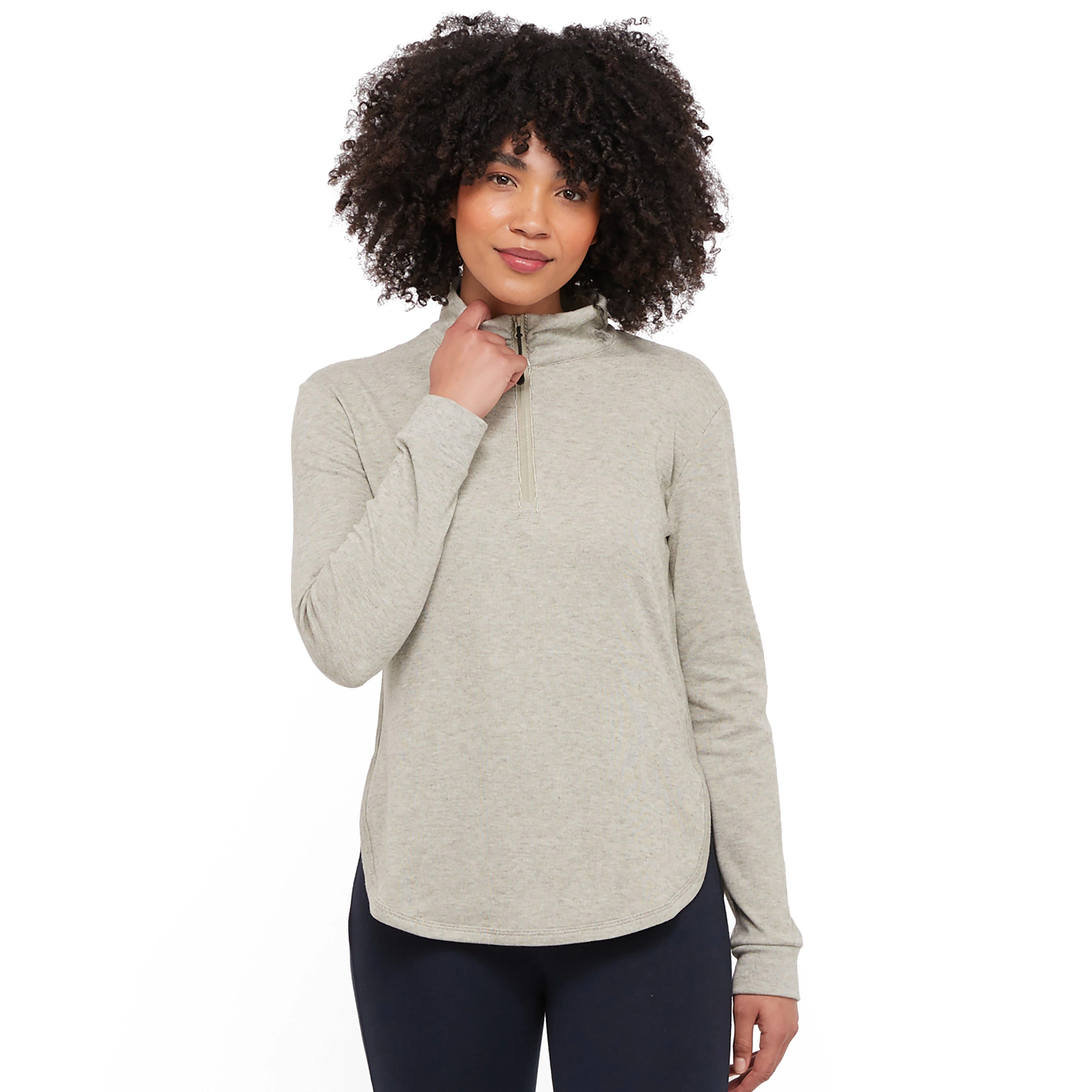 Womens London Long Sleeve Top Dusty Olive - Image 8