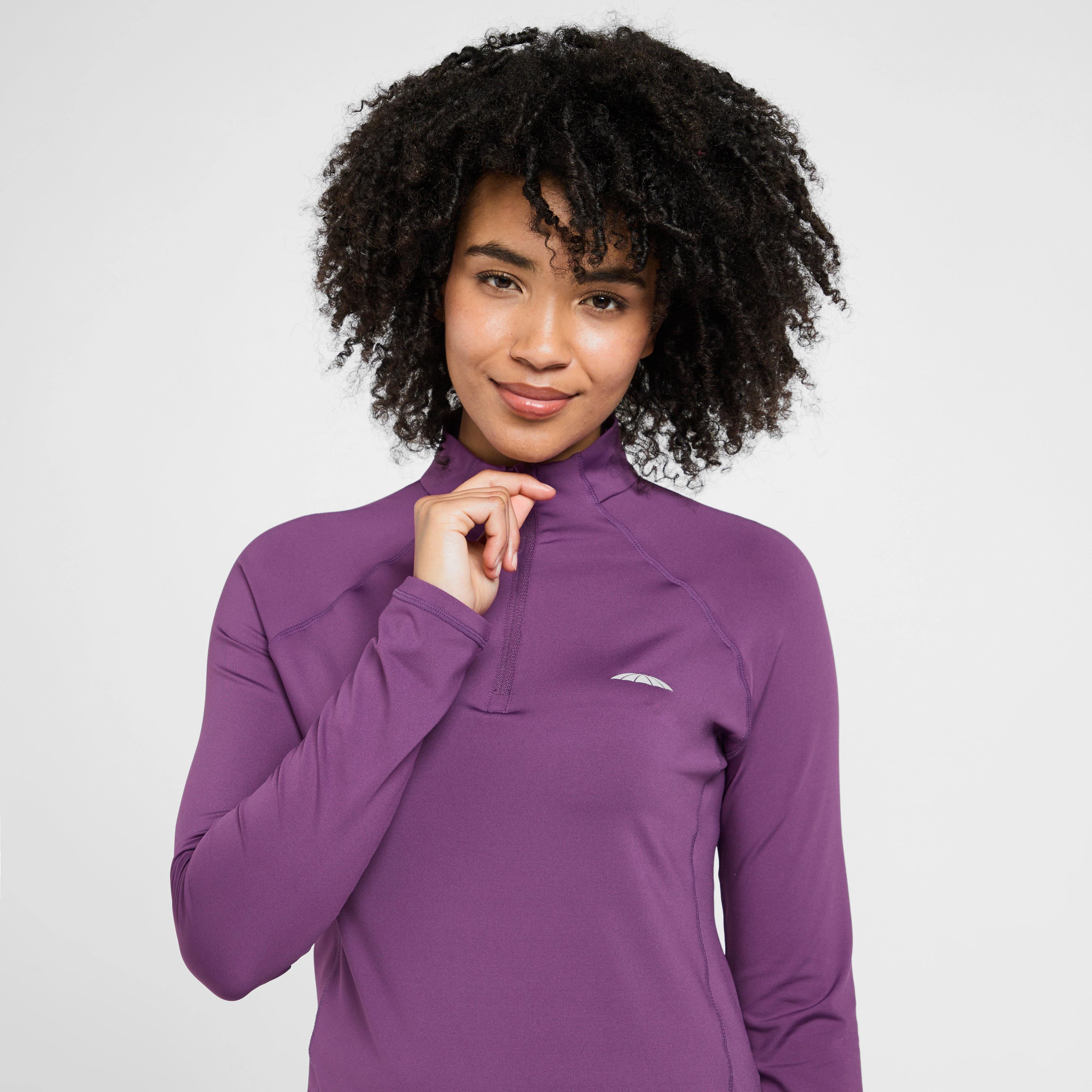 Womens Prime Long Sleeved Top Violet - Image 4
