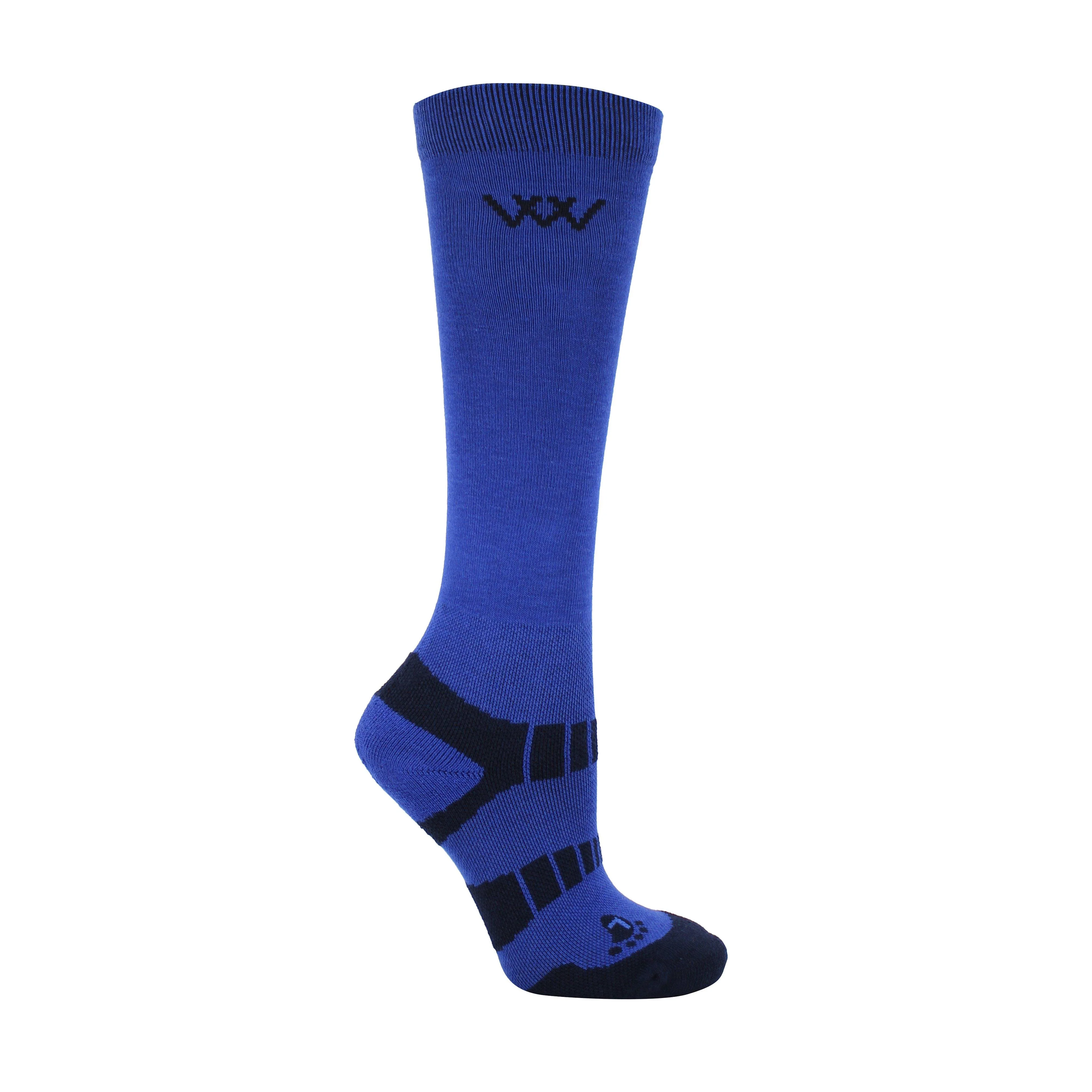 Young Rider Pro Socks 2 Pack Electric Blue - Image 2
